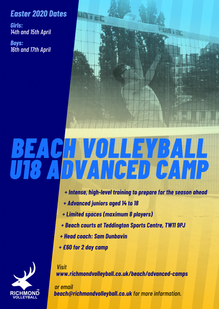 Easter Advanced camp poster 2020