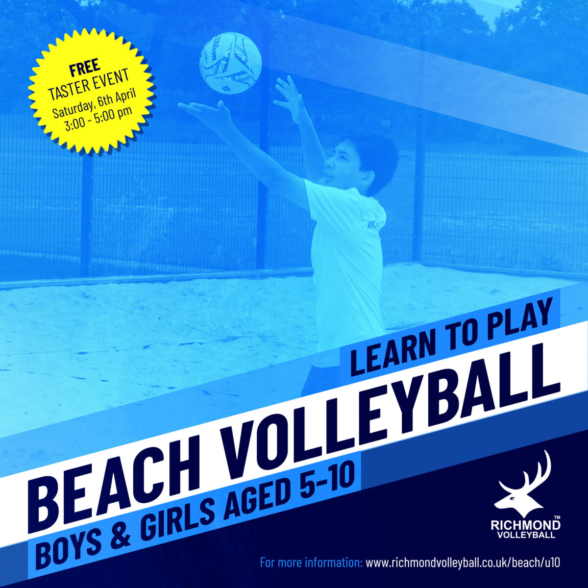 Learn to play beach volleyball